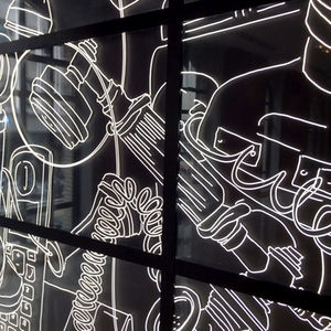 panel decorativo acrílico / de pared / con retroiluminación