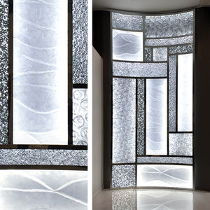 panel decorativo acrílico / de pared / con retroiluminación