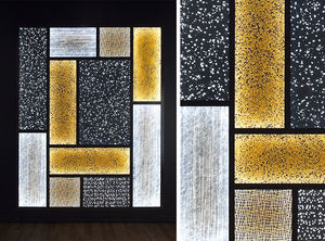 panel decorativo acrílico / de pared / con retroiluminación