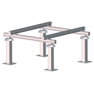 sistema de fijación de acero galvanizado / aluminio / para azotea / para exteriores