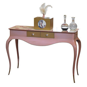 consola de estilo / de madera / rectangular / con cajón
