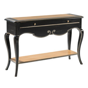 consola de estilo / de madera / rectangular / con cajón
