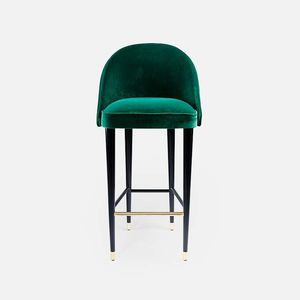 silla de bar moderna / tapizada / con reposapiés / de tejido