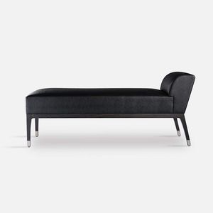 banco para pie de cama moderno / de tejido / de roble