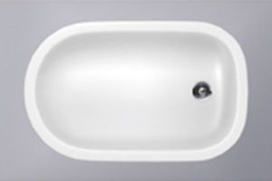 bañera de fibra acrílica / para bebé