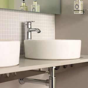 encimera de lavabo doble / de cuarzo / en material compuesto / de uso profesional