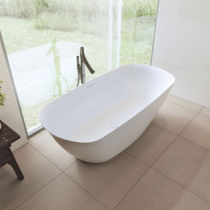 bañera en isla / ovalada / de mineral compuesto
