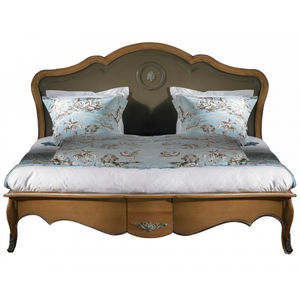 cama estándar / de matrimonio / de estilo Luis XV / de madera
