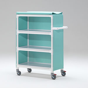 carrito de lavandería / para centro sanitario / para el sector servicios / de plástico