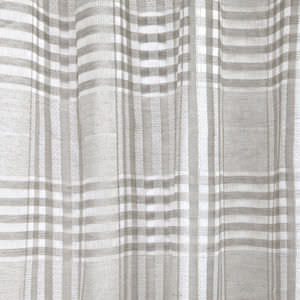 tela para cortinas / a cuadros / de lino
