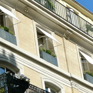 jardinera de zinc / modular / a medida / con iluminación integrada