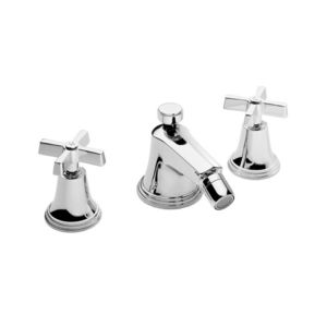 grifo mezclador para bidé / de libre instalación / de metal cromado / de baño