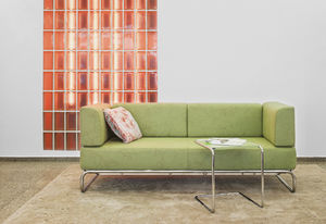 mesa nido / moderna / de madera / de vidrio