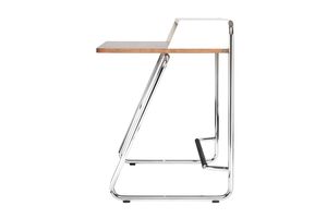 escritorio de madera / de acero / moderno / con espacio de almacenamiento