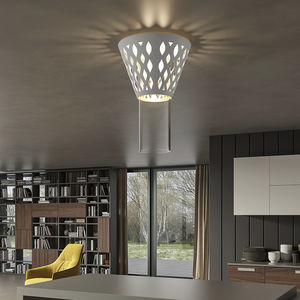 plafón moderno / de metal / LED / de interior