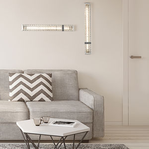 aplique moderno / de vidrio / LED / lineal