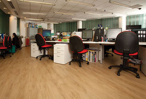 loseta flexible de interior / de suelo / de vinilo / aspecto madera
