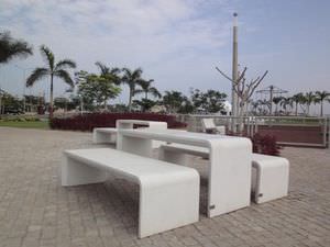 mesa de pícnic / rectangular / de interior / moderna