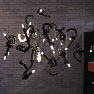 lámpara araña a medida / de diseño original / de porcelana / LED