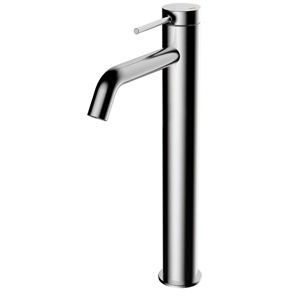 grifo monomando para lavabo / de metal cromado / para baño / con 1 orificio