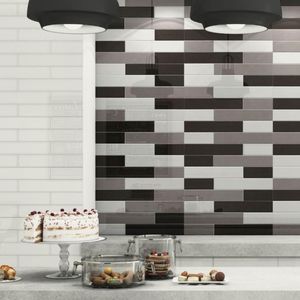 baldosa para cocina / de pared / de cerámica / con motivos geométricos