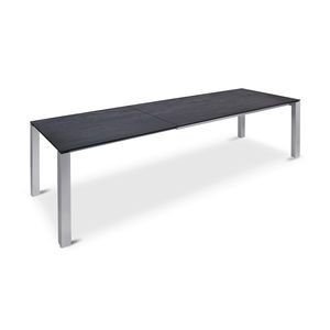 mesa de comedor moderna / de aluminio / de vidrio / de cerámica