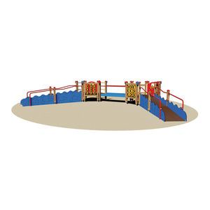 estación de juego de madera / para parque infantil / para personas con movilidad reducida