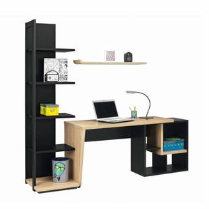 escritorio de melamina / moderno / con espacio de almacenamiento
