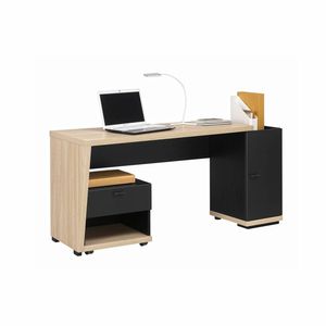 escritorio de melamina / moderno / con espacio de almacenamiento