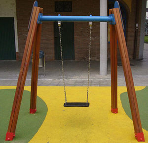 columpio de madera / para parque infantil