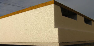 panel para techo terraza autoadherente / con estructura de madera / con aislante integrado / cara inferior de madera