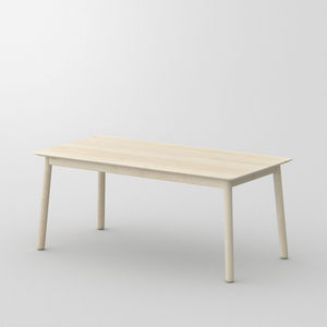 mesa moderna / de madera maciza / de arce / rectangular