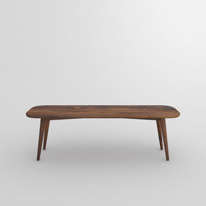 banco de diseño / de roble / de madera maciza / de nogal