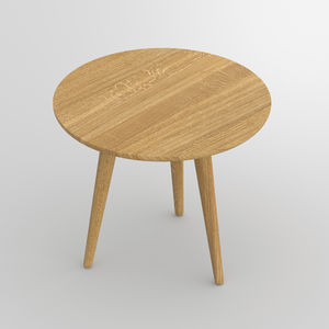mesa de centro de diseño / de roble / de nogal / de madera maciza