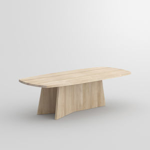 mesa de diseño original / de roble / de madera maciza / de nogal