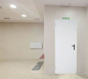 puerta de servicio / abatible / de chapa de acero / de poliuretano