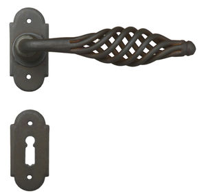 manilla de puerta / de hierro forjado / moderna