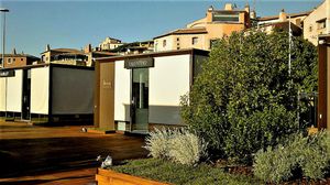 estores enrollables / de tela / de exterior / profesionales