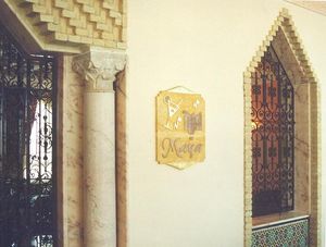 placa de señalización para puerta / de pared / de plástico