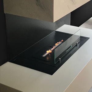 chimenea de bioetanol / moderna / hogar abierto / de 3 caras