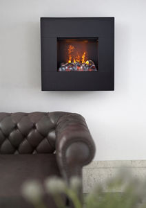 chimenea eléctrica / moderna / hogar cerrado / encastrable