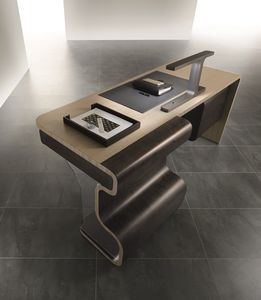 escritorio de director / de chapa de madera / moderno / para el sector servicios