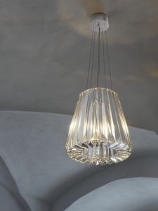 lámpara suspendida / moderna / de interior / de cristal