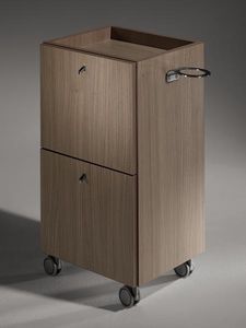 carrito para cuidados / de madera / para centro de estética