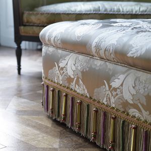 tela de tapicería / para cortinas / de flores / de algodón