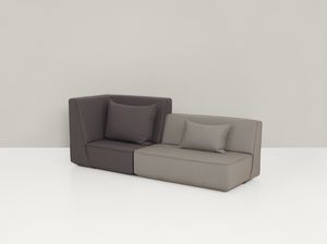 sofá modular / moderno / con respaldo alto / multicolor