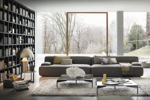 sofá modular / moderno / de tejido / gris
