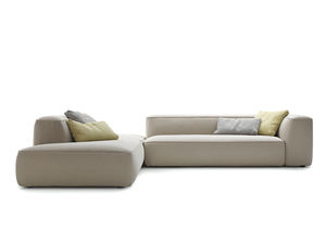 sofá modular / moderno / de tela / gris