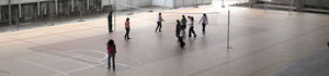 pavimento deportivo sintético / para exterior