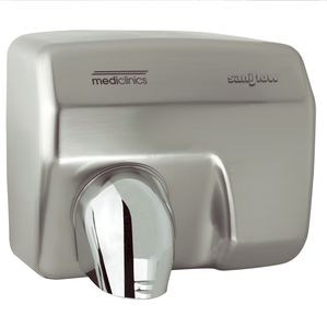 secador de manos automático / empotrable / de pared / de acero inoxidable